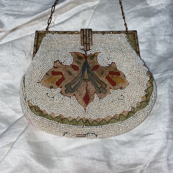 Vintage unique Longchamps Beaded/Embroidered Purse - Picture 2 of 15